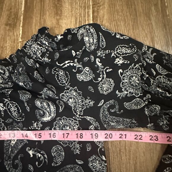 NWTs Knox Rose Womens Size Small Off Shoulder Bell Sleeve Dress Boho Floral Sz L - Picture 6 of 9